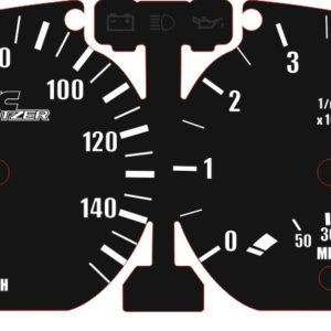 Dials for speedometer AC Schnitzer BMW E38 E39 E53 USA version in miles.