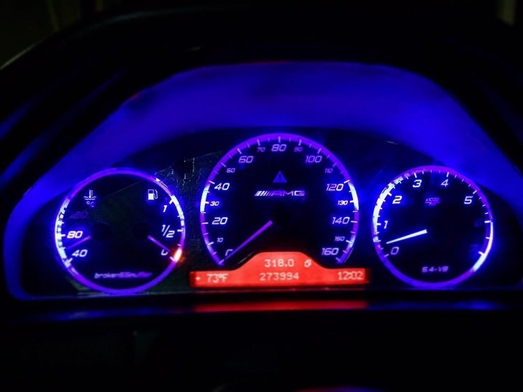 drezcar dials mercedes w210 amg B&M black5