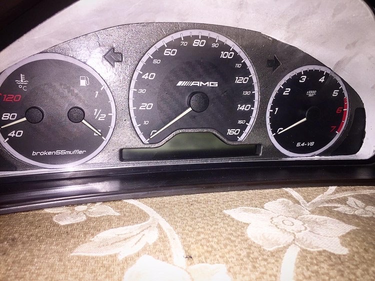 drezcar dials mercedes w210 amg B&M black6