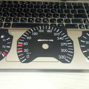 Dial for speedometer AMG Style Mercedes-Benz W210 Black.