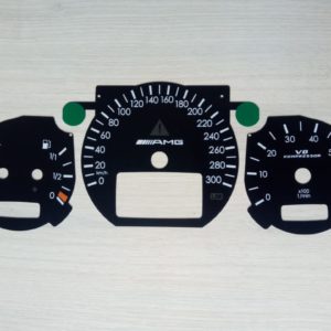 Dial for speedometer AMG Style Mercedes-Benz W210 Black.
