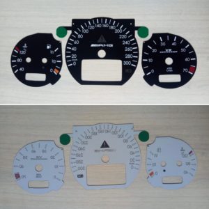 Dial for speedometer AMG Style Mercedes-Benz W210 Black.