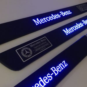 Door sills Mercedes-Benz W204, W205, W213, GLE Black.