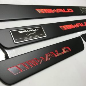 Door sills WALD Style Mercedes-Benz W204, W205, W213, GLE Black.