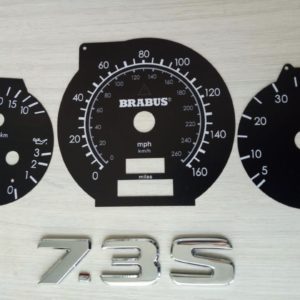 Dial for speedometer BRABUS Style Mercedes-Benz W140 R129 USA Version.