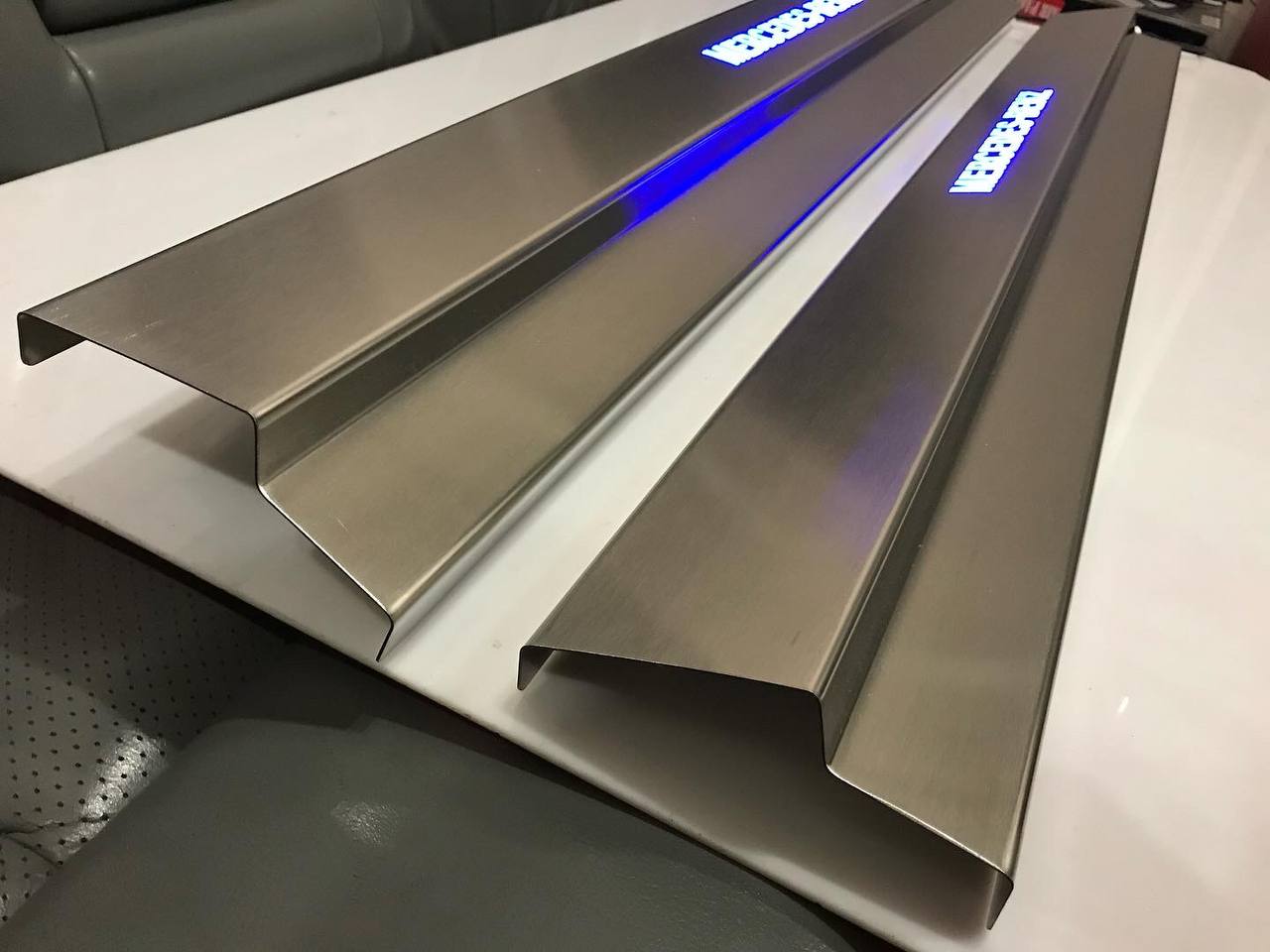 drezcar door sills mercedes benz w140 sec blue 2