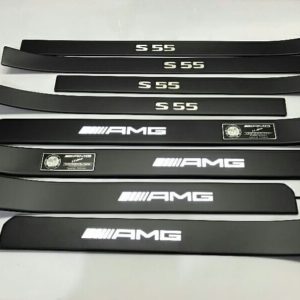 Door sills AMG S55 Black Edition Mercedes-Benz W221 with illuminated.