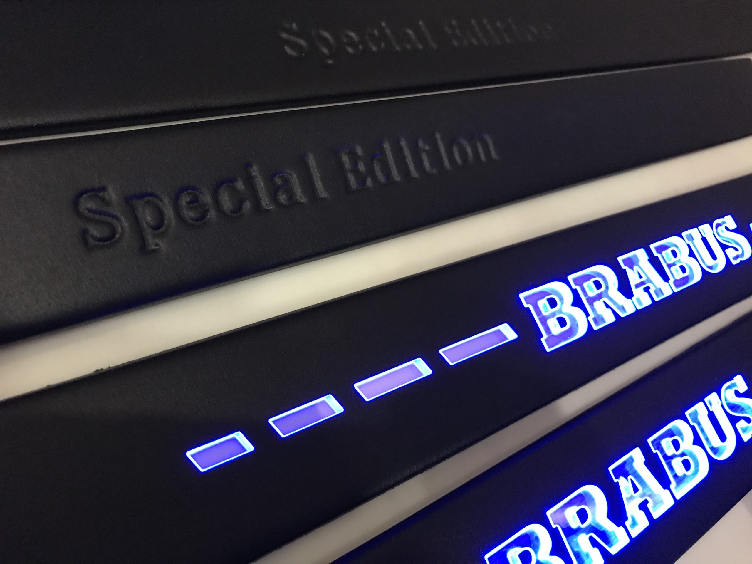 drezcar.com door sills brabus black blue mercedes w222 3