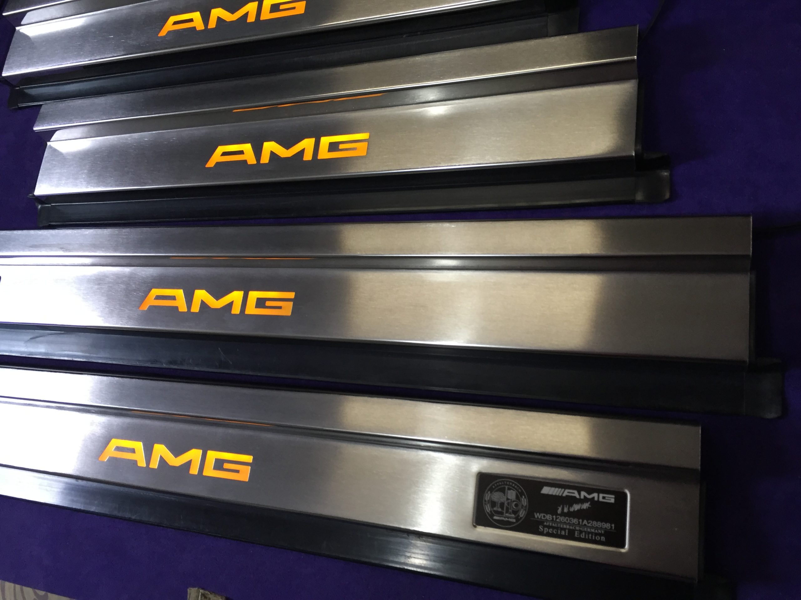 drezcar.com door sills amg mercedes w126 orange 2